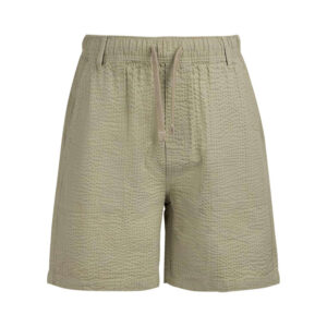 teddy smith short en coton kaki a coupe droite pourvu d une taille elastiquee 6