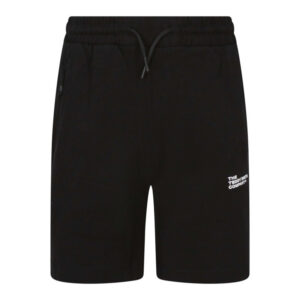 teddy smith short en coton noir a coupe droite pourvu d une taille elastiquee