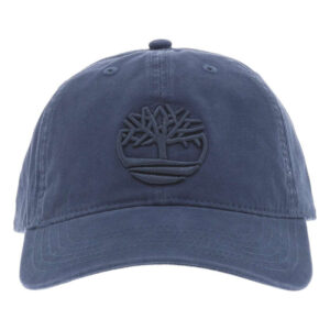 timberland casquette a coupe strapback en coton marine avec fermeture clip reglable