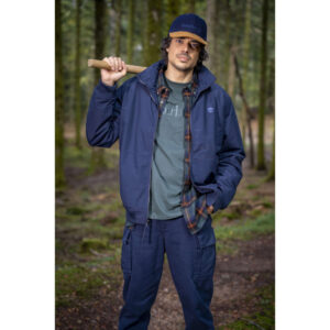 timberland pantalon cargo en coton marine uni avec un patch d authenticite 2