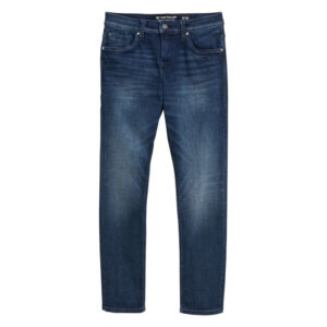 tom tailor jean josh indigo en coton pourvu d une coupe droite et du logo de la marque 6