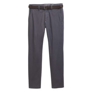 tom tailor pantalon chino soft en coton gris avec fermeture a glissiere 2