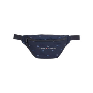 tommy hilfiger banane marine a imprime logo all over fermeture zippee et ajustable