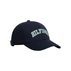 tommy hilfiger casquette bleu marine en coton a imprime muni d une fermeture strapback 2