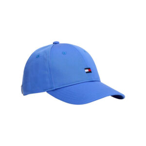 tommy hilfiger casquette bleue unie en coton pourvu d une fermeture strapback 2