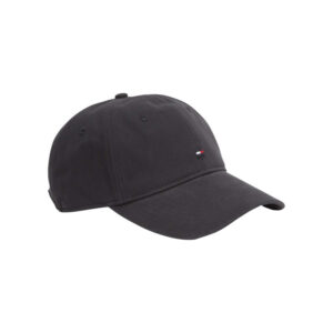 tommy hilfiger casquette en coton biologique anthracite pourvue d une fermeture strapback