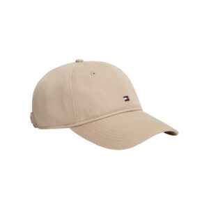 tommy hilfiger casquette en coton biologique beige pourvue d une fermeture strapback