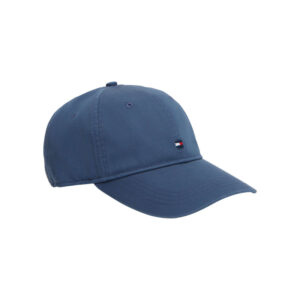 tommy hilfiger casquette en coton biologique bleue pourvue d une fermeture strapback