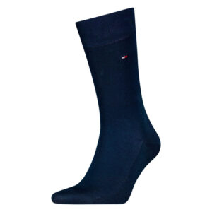 tommy hilfiger chaussettes hautes en coton nuit unies avec logo sur le haut 2