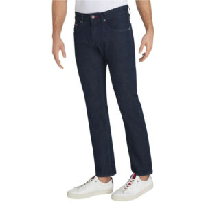 tommy hilfiger jean bleecker brut en coton coupe slim avec 5 poches