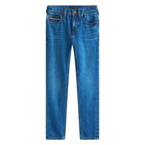 tommy hilfiger jean en coton indigo coupe slim avec le patch de la marque a l arriere 4