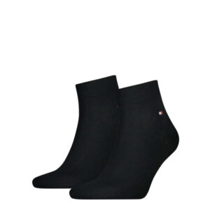 tommy hilfiger lot de 2 paires de chaussettes basses grande taille noires en coton melange unies 4