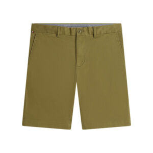 tommy hilfiger short chino denton en coton kaki a coupe droite pourvu de multiples poches 2