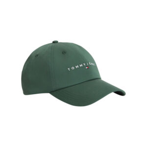 tommy jeans casquette en coton biologique sapin unie avec fermeture strapback