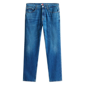 tommy jeans jean slim en coton bleu avec des passants et une coupe droite 6