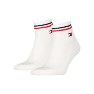 tommy jeans lot de 2 paires de chaussettes basses en coton blanches rayees 2