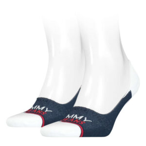 tommy jeans lot de 2 paires de chaussettes marines en coton 2