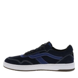 vans baskets bleu marine en cuir avec un talon plat et des lacets 14