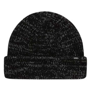 vans bonnet noir chine en maille piquee