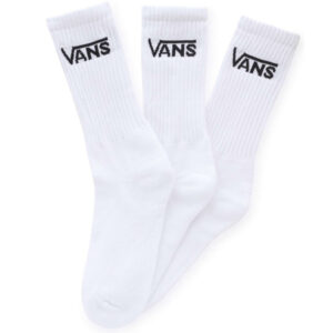 vans chaussettes hautes blanches unies avec le logo de la marque brode