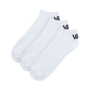 vans lot de 3 paires de chaussettes basses blanches en coton melange unies avec une coupe courte