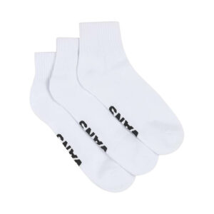 vans lot de 3 paires de chaussettes blanches unies avec marque noire