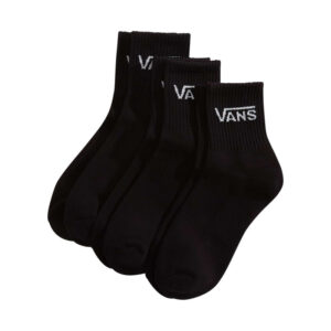 vans lot de 3 paires de chaussettes mi hautes en coton melange noires unies