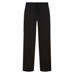 vans pantalon en coton noir uni avec une coupe regular fit et une taille elastiquee 4