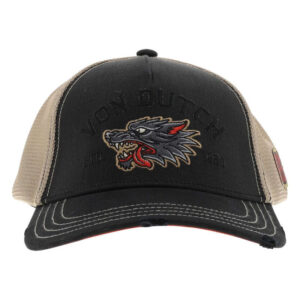 von dutch casquette anthracite unie pourvue d une fermeture a strapback
