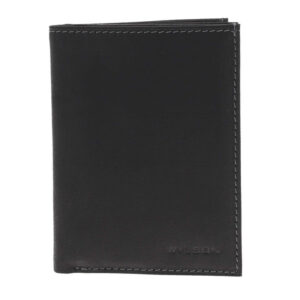 wylson portefeuille en cuir de vachette a rabats a emplacements pour carte et poche monnaie