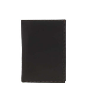wylson portefeuille en cuir marron avec emplacements pour carte et poche monnaie